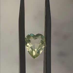 Vintage Genuine Heart-Shaped Peridot Gemstone